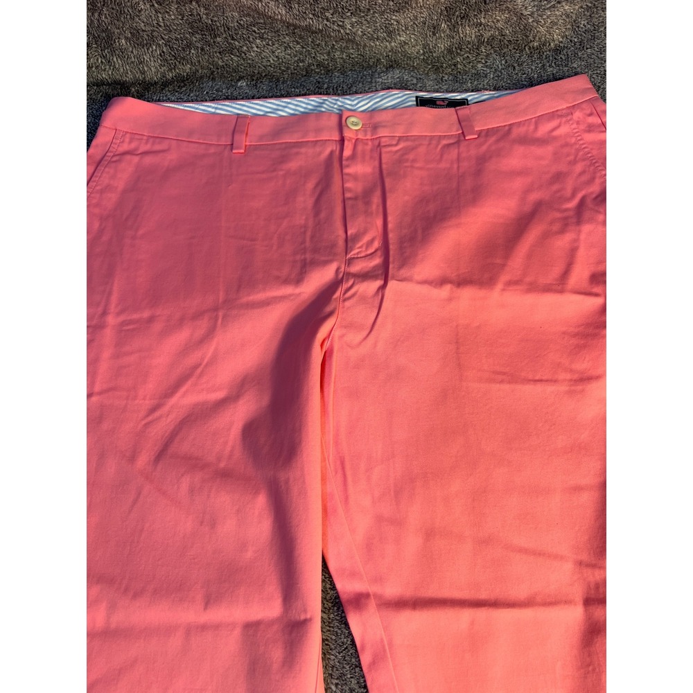 Vineyard Vines Breaker Pants Mens 42x30 Pink Cotton Chino Straight Leg Trousers